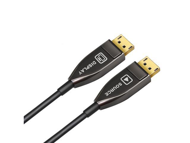 EnLabs AOCDP8K5M Fiber Optic AOC Cable DisplayPort-compatible 8K@60HZ 4K@144Hz Male to Male Cable - Black - 16.4ft