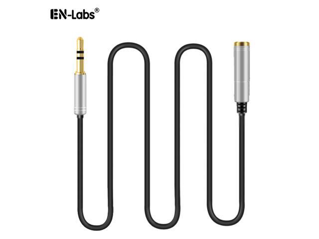EnLabs Audio Auxiliary Stereo Extension Cable 3.5mm Male to Female, Stereo Jack Cord for Phones, Headphones, Speakers, Tablets, PCs, MP3 Players...
