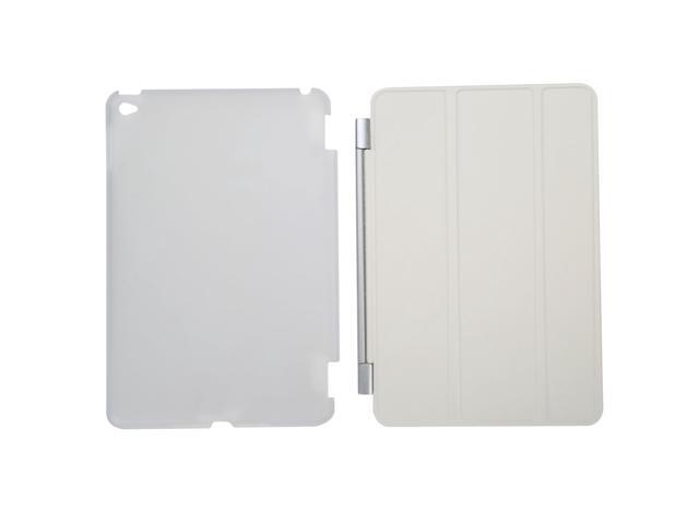 Case for iPad Mini 4 7.9Ultra Slim Smart Cover Case 3 Folding Stand Auto Sleep/Wake w/ Matte Back Cover for Apple iPad 4 -White