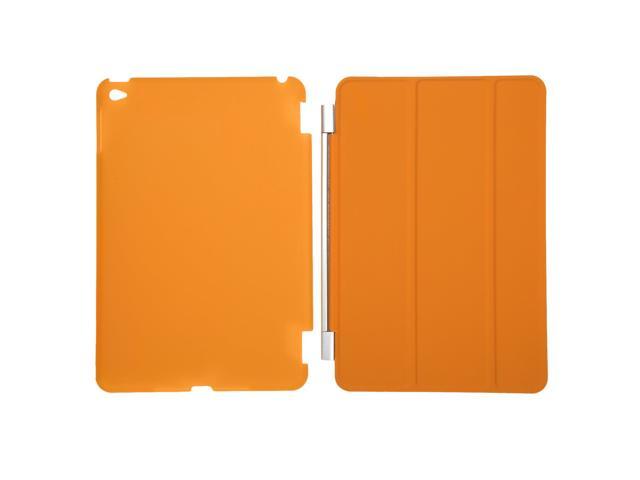 Case for iPad Mini 4 7.9'Ultra Slim Smart Cover Case 3 Folding Stand Auto Sleep/Wake w/ Matte Back Cover for Apple iPad 4 -Orange