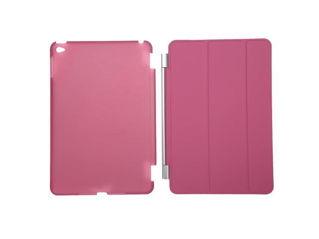 Case for iPad Mini 4 7.9'Ultra Slim Smart Cover Case 3 Folding Stand Auto Sleep/Wake w/ Matte Back Cover for Apple iPad 4 -Pink