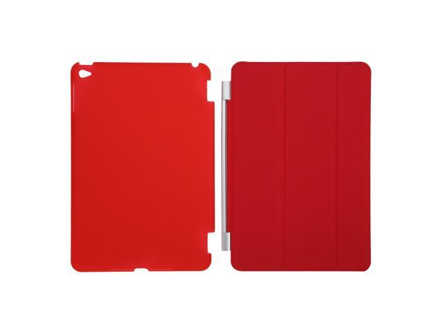 Case for iPad Mini 4 7.9'Ultra Slim Smart Cover Case 3 Folding Stand Auto Sleep/Wake w/ Matte Back Cover for Apple iPad 4 -Red