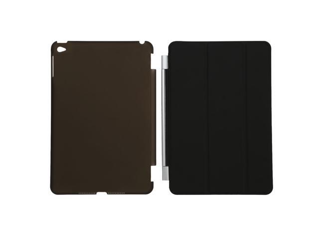Case for iPad Mini 4 7.9'Ultra Slim Smart Cover Case 3 Folding Stand Auto Sleep/Wake w/ Matte Back Cover for Apple iPad 4 -Black