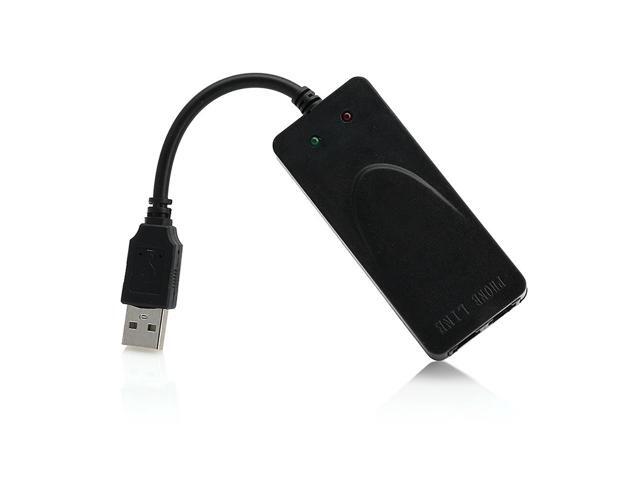 EnLabs USB 56K Voice Fax Data External V.90 V.92 Modem With Dual Ports,Support Auto-Dial, Tone and Pulse Dialing, Auto Answer, Auto Retrain...