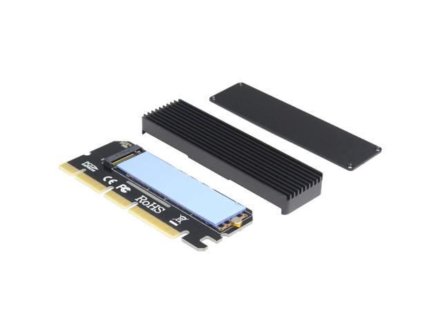 EnLabs PCIEX16TONVMEPR PCI Express 3.0 x16 x8 x4 to PCIe-Based M Key M.2 NVMe and AHCI SSD Adapter Card with Heat Sink and Thermal Pad Compatible...