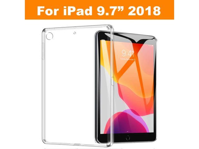 Back Case for iPad 9.7' 2017/2018,Crystal Clear Soft TPU Cover for Apple iPad 9.7 inch Model A1822/A1823/A1893/A1954
