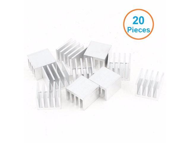 20pcs/lot Aluminum Heatsink 14x14x10mm Electronic Chip Cooling Radiator Cooler for IC MOSFET SCR, Router Heat Sink Extrusion Fins