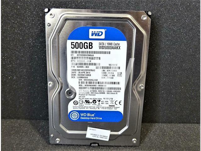 WESTERN DIGITAL BLUE WD5000AAKX 500GB 7200RPM 6Gb/s 16MB 3.5in SATA HARD DRIVE