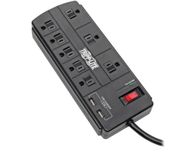 TRIPP LITE TLP88USBB 8.0 Feet 8 Outlets 1200 Joules Surge Protector