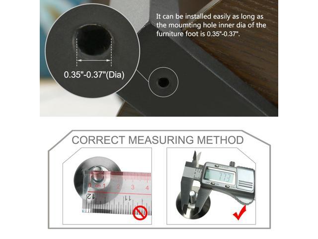 M10 x 20 x 50mm Leveling Feet Adjustable Leveler Furniture Floor Protector 2pcs