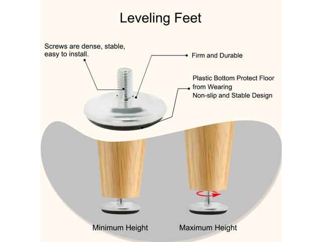 M10 x 20 x 50mm Leveling Feet Adjustable Leveler Furniture Floor Protector 2pcs