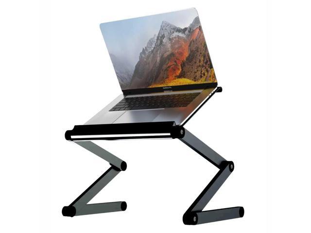 Adjustable Book Holder and Laptop Stand - Portable Aluminum Book Stand for Textbooks, Cookbooks, Recipe Books, and Tablets