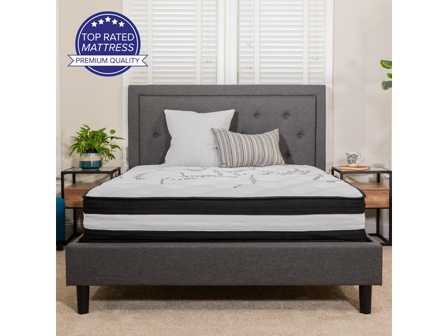 Flash Furniture Capri Comfortable Sleep 12 Inch Foam and Pocket Spring Mattress, Twin in a Box