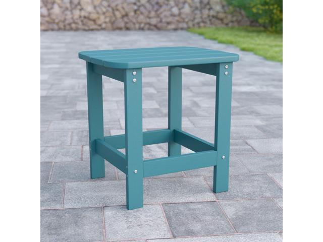 Photos - Garden Furniture Flash Furniture Charlestown All-Weather Poly Resin Adirondack Side Table T 