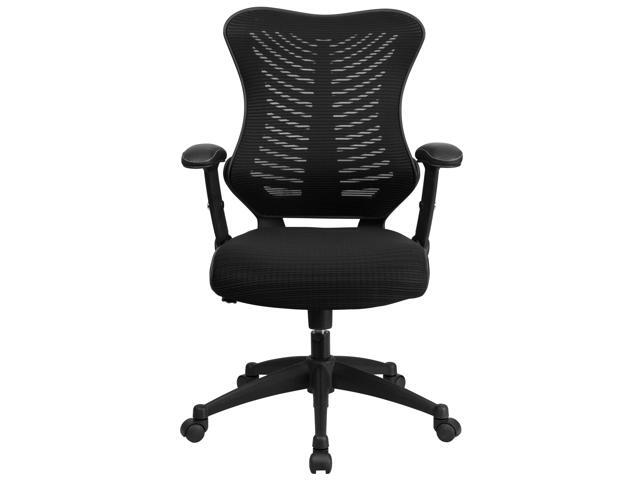 High Back Designer Black Mesh Executive Swivel Ergonomic Office Chair with Adjustable Arms