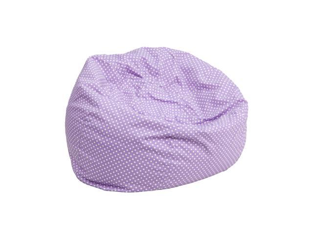 Photos - Chair Flash Furniture Small Lavender Dot Bean Bag  for Kids and Teens DG-BEAN-SMALL-DOT-PU 