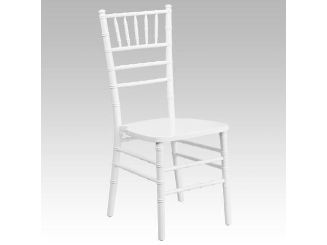 Photos - Chair Flash Furniture HERCULES Series White Wood Chiavari  XS-WHITE-GG 