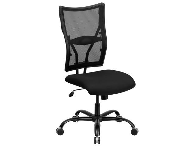 Photos - Computer Chair Flash Furniture HERCULES Series Big & Tall 400 lb. Rated Black Mesh Executive Swivel Ergon 