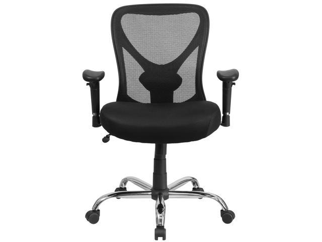 Photos - Computer Chair Flash Furniture Big & Tall Office Chair Adjustable Height Mesh Swivel Office Chair with Wh 