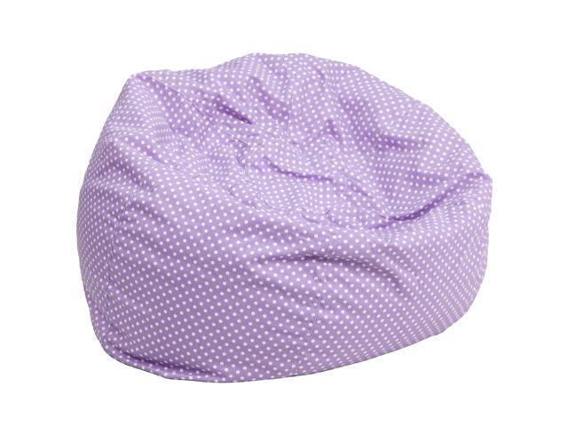 Photos - Chair Flash Furniture Oversized Lavender Dot Bean Bag  for Kids and Adults DG-BEAN-LARGE-DO 