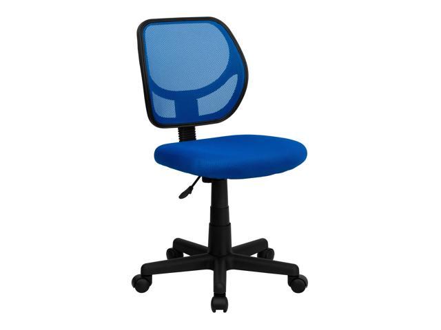 Photos - Computer Chair Flash Furniture Mid-Back Blue Mesh Swivel Task Chair 847254006989 