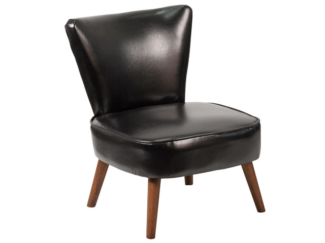 HERCULES Holloway Series Black LeatherSoft Retro Chair