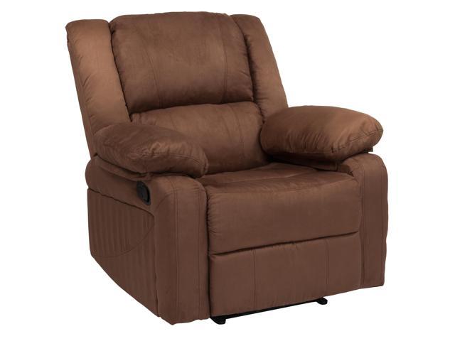 Photos - Chair Flash Furniture Harmony Series Chocolate Brown Microfiber Recliner 889142265993 