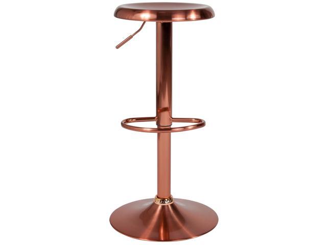 Photos - Chair Flash Furniture Madrid Series Adjustable Height Retro Barstool in Rose Gold Finish 8891424 
