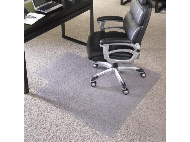 Flash Furniture Big and Tall 36'' x 48'' 400lb Capacity Carpet Chair Mat with Lip (MAT124086BT)