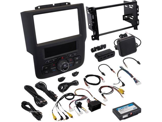 PAC - Integrated Radio Replacement Dash Kit with Climate and Steering Wheel Controls for Select RAM Trucks - Black - image 6