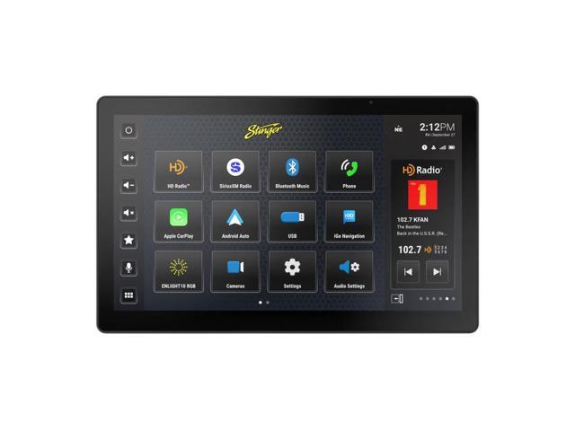 Stinger - 12.8” Android Auto/Apple CarPlay Bluetooth Digital Media Receiver - Black - image 3
