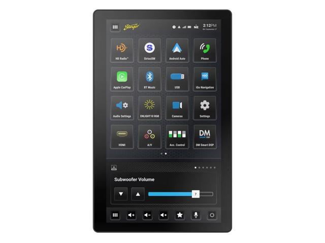 Stinger - 12.8” Android Auto/Apple CarPlay Bluetooth Digital Media Receiver - Black - image 4