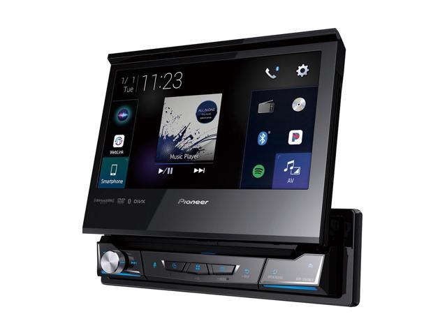 Pioneer - 7" Motorized Android Auto and Apple CarPlay Bluetooth Digital Media (DM) Receiver - Black - image 3