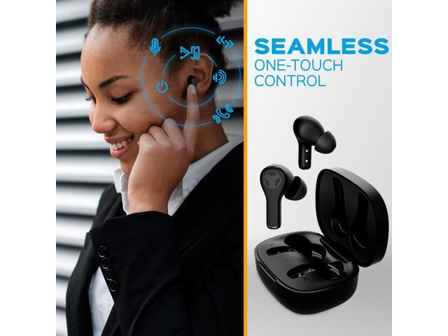 Treblab WX8 - True Wireless Earbuds with Pure Sound, Soft Silicone Ear Buds, IPX8 Waterproof, 28H Play, Wireless Charging, Noise Reduction Touch...