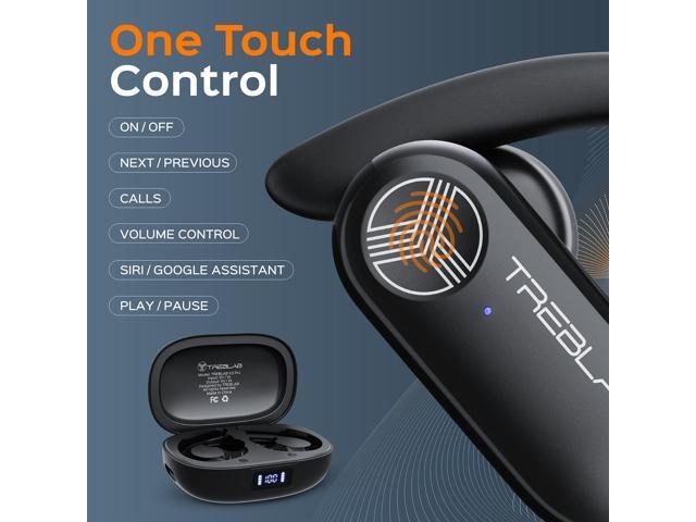 TREBLAB X3 Pro - Workout True Wireless Earbuds, Comfortable Earhooks, Bluetooth 5.3, Punchy Bass, Noise Isolation, 145H Playtime, IPX5 Waterproof,...