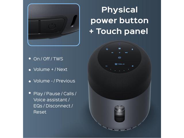 TREBLAB HD-360 Pro Outdoor Portable Bluetooth Speaker Wireless with 360° Surround Sound - Powerful 5-Driver Speaker w/Subwoofer & 8 Bass Radiators,...