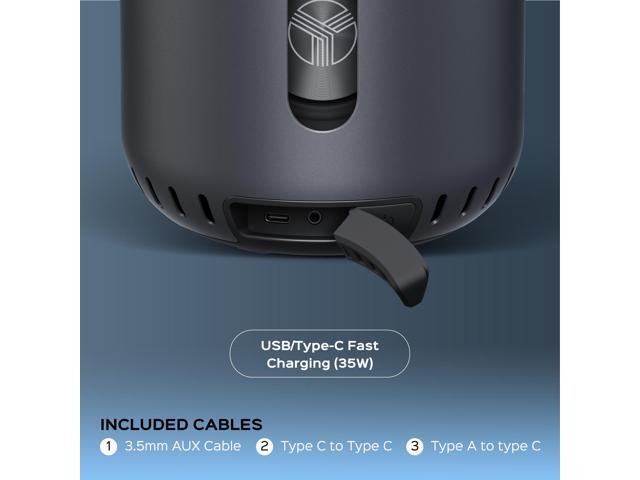 TREBLAB HD-360 Pro Outdoor Portable Bluetooth Speaker Wireless with 360° Surround Sound - Powerful 5-Driver Speaker w/Subwoofer & 8 Bass Radiators,...