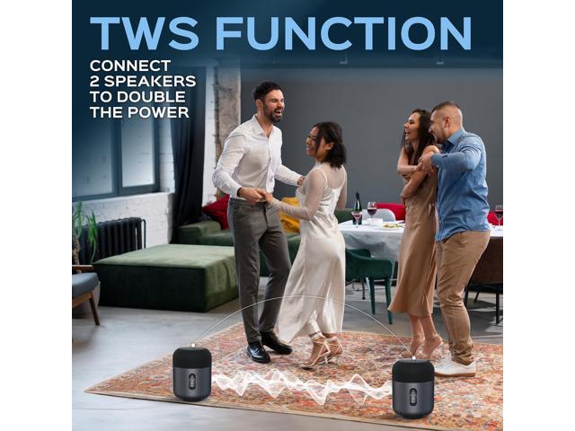 TREBLAB HD-360 Pro Outdoor Portable Bluetooth Speaker Wireless with 360° Surround Sound - Powerful 5-Driver Speaker w/Subwoofer & 8 Bass Radiators,...