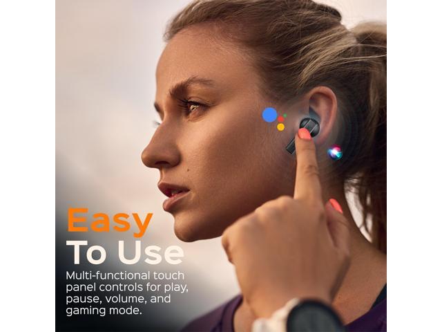 TREBLAB X8 - True Wireless Earbuds, Active Noise Cancelling, Exceptional Sound, Dual ENC Mics for Calls, IPX5, 40H Play, Comfortable Fit for...