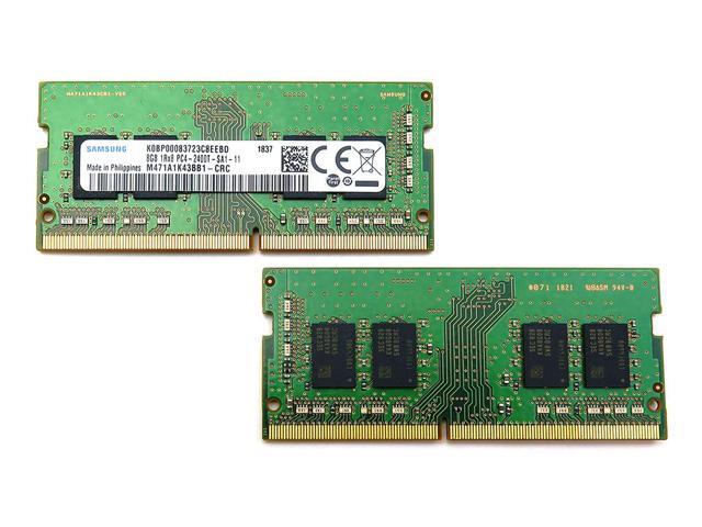 M471A1K43BB1 Samsung 16GB 2X8GB DDR4 PC4-19200 2400MHZ 1RX8 CL17 Memory KIT M471A1K43BB1-CRC Laptop Memory