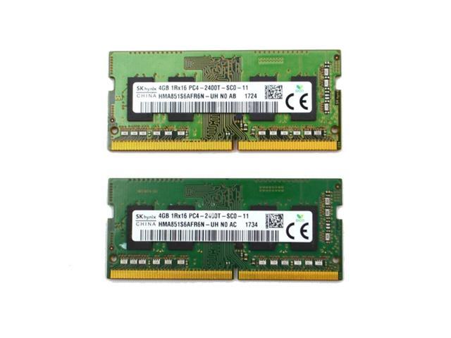HMA851S6AFR6N SK Hynix 8GB 2X4GB DDR4 PC4-19200 2400MHZ 260-PIN Memory KIT HMA851S6AFR6N-UH Laptop Memory