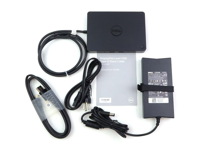 K17A Dell Dock WD15 USB-C Monitor Laptop Tablet Docking Station Assembly 5FDDV D