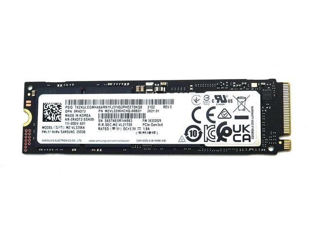 MZ-VL2256A Samsung PM9A1 256GB M.2 2280 Nvme Pcie GEN3 X4 SSD MZVL2256HCHQ-00BD1 M.2 SSD / Solid State Drive