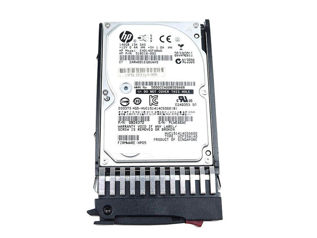 518216-002_NEW1 HP EH0146FARWD 146GB 2.5' 15000RPM SAS 6.0GB/S HDD Hard Disk Drive 518216-002 Hard Drives - SAS