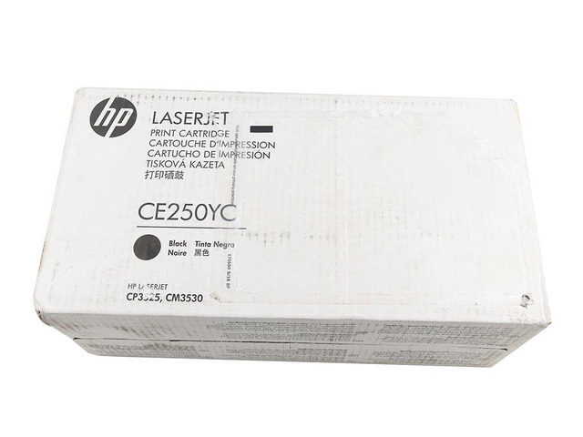 HP Laserjet CP3525 CM3530 Average Yield 5000 Pages Black Toner Cartridge CE250YC Ink & Toners