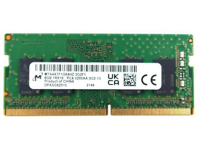 MTA4ATF1G64HZ Micron 8GB 1RX16 DDR4 PC4-25600 3200MHZ CL22 Sodimm Memory MTA4ATF1G64HZ-3G2F1 Laptop Memory