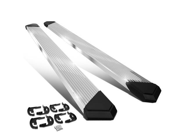DNA Motoring STEPB-ZTL-8205-SSBK For 2004 to 2014 Ford F-150 Super Crew Cab Pair 6.25' Stainless Pleated Step Nerf Bar Running Boards 05 06 07 08...