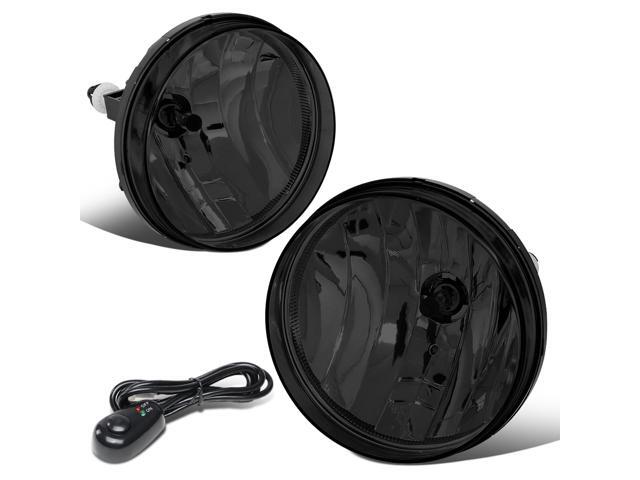 DNA Motoring FL-ZTL-315-SM For 2007 to 2014 GMC Sierra Pair Bumper Driving Fog Lights + Wiring Kit + Switch (Smoked Lens) 08 09 10 11 12 13