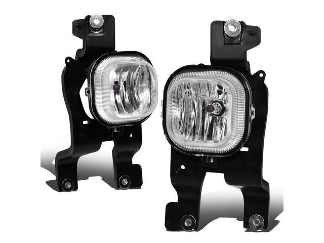 DNA Motoring FL-ZTL-332-CH For 2008 to 2010 Ford F250 F350 F450 F550 Super Duty Pair Front Bumper Driving Fog Light Lamps Clear Lens 09