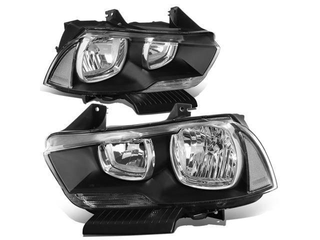 DNA Motoring HL-OH-CHA11-BK-CL1 For 2011 to 2014 Dodge Charger LX Pair Replacement Headlight Assembly Black Housing Clear Corner Headlamp 12 13